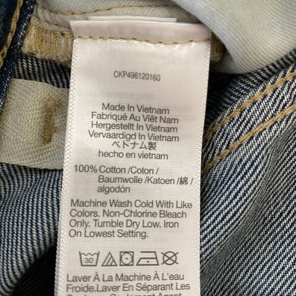 Madewell Low-Slung Baggy Crop Jeans Size 26 Croswell - Picture 12 of 15